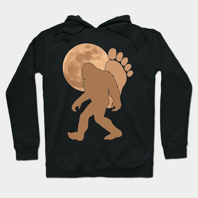 Bigfoot Moon Hoodie by Tesszero